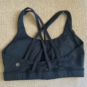 Lulu lemon dark blue cross back sports bra size 6